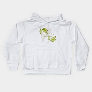 'There's Planty go around here' Nature Plant Pun Watercolour Art Design Kids Hoodie